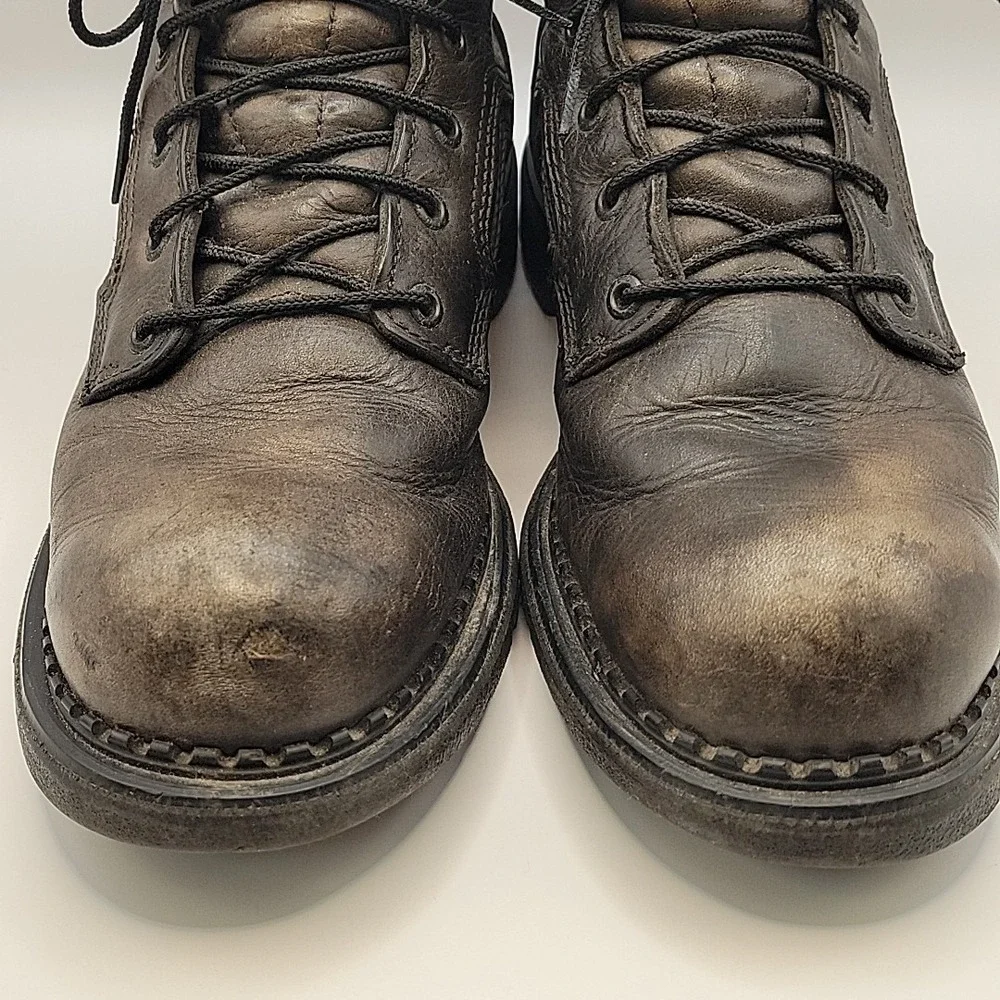 Red Wing 923 Men's 10.5 D Black Work Boots Made USA DynaForce Leather